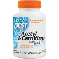 Doctors Best , Akseeli-L-Karnitiini, 120 kasvispilleriä (500 mg per pilleri)