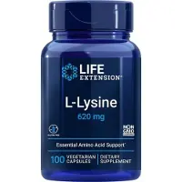 Life Extension L-lysiini, 620 mg - 100 kapselia