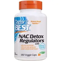 Doctors Best , NAC Detoksioregulaattorit, 180 kasviskapsulia