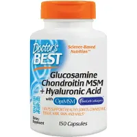 Doctors Best Glukosamiini Kondroitiini MSM + Hyaluronihappo - 150 kapselia