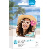HP Sprocket Zink paper 3,5x4,25 20-pack mobiilitulostinpaperi