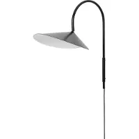 Ferm Living Seinävalaisin , Arum Swivel, Musta, Olohuone, Metalli, Design