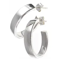 Silver Bar Oval puolikorvarenkaat 23 mm 778