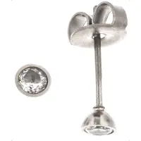 Silver Bar 8164 3mm titaanikorvakorut
