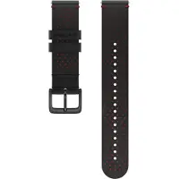 Polar nahkaranneke musta/punainen 20 mm koko M/L 910104669