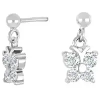 Nordahl Jewellery lasten perhonen kirkas korvakorut 325 177