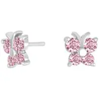 Nordahl Jewellery lasten perhonen pinkki korvakorut 325 174