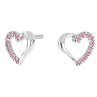 Nordahl Jewellery lasten sydän pinkki korvakorut 325 172