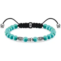 Thomas Sabo turquoise skull rannekoru A1945-504-17-L22V