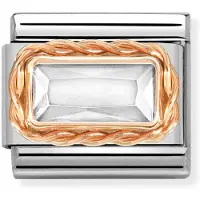 Nomination Classic Rose Gold White Zirconia 430604/010