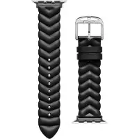 Ted Baker Apple Watch musta nahkaranneke 38/40/41 mm BKS38F110B0