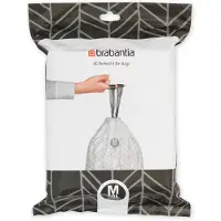 Brabantia PerfectFit roskapussit 60 L (M), 40 pussin jakelija