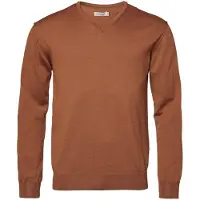 Chevalier Aston V-Neck Merino Pullover Men Amber 2XL
