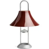 HAY Mousqueton ladattava pöytävalaisin, iron red