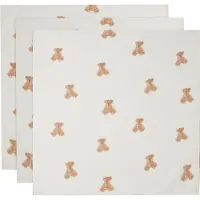 Jollein Musliiniliina 3-Pack, Teddy Bear