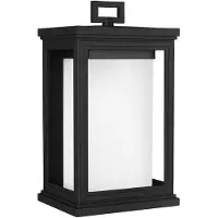 Elstead Lighting Ulkoseinävalaisin Roscoe, Musta, Lasi, Moderni,