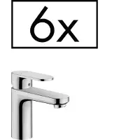 Hansgrohe Vernis Blend 1-grebs h&aring;ndvaskarmatur 100, med l&oslash;ft-op bundventil, projektpakke (6 stk.), k