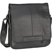 The Chesterfield Brand Wax Pull Up Crossbody-laukku Nahka 29 cm Musta