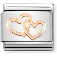 Nomination Classic Rose Gold Hearts Interwined 430104/41