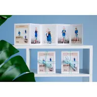 Smartphoto Kuvakortit 10-sivua Neliö Sininen nauhaa - 12 kpl