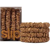 Slip Pure Silk Back To Basics Skinny Scrunchies Copper Hiuslenkki 4 kpl