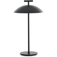 Kartell Design-pöytävalaisin Mini Geen-A, himmennettävä, Musta, Olohuone/ruokailutila, Metalli, Design