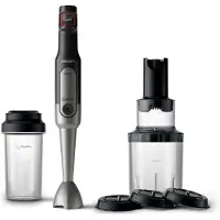 Philips Viva Collection ProMix HR2656/90 800 W 0,5 l -sauvasekoitinsarja, musta, harjattu ruostumaton teräs