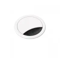 Axessline Kaapelien läpivienti pöytää varten, asennusaukon läpim. 60mm, valk.