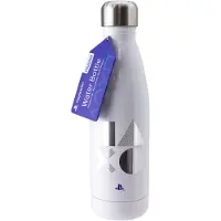Paladone PS5, Päivittäinen käyttö, 500 ml, Ruuvinkanta, Ruostumaton teräs, Hopea, Valkoinen, Kuvio (124306)