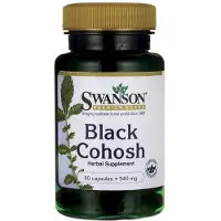 Swanson Health , Täyskuvio Musta Kohos, 540 mg, 60 kapselia