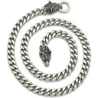 Northern Viking Jewelry panssariketju sudenpäillä 10 mm