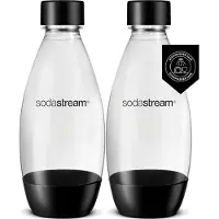 SodaStream DWS Fuse -juomapullo, musta, 2 kpl