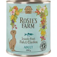 Rosie's Farm 6x800g Adult kala & kana koiranruoka