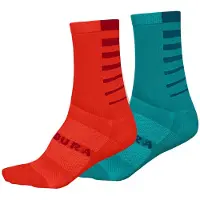 Endura Naisten Coolmax Stripe-sukat (kaksoispakkaus)