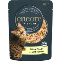 Encore 16x70g Cat Pouch tonnikalaa ja pikkukaloja kissan märkäruoka