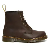 Dr. Martens for man. 11822203 1460 Crazy Horse leather boots brown (46), Flat, 1 to 3 cm, Laces, Casual