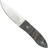 Maserin AM22, 923-RB Blue Poplar Burl, fixed knife, Atillio Morotti design