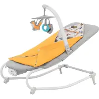 Kinderkraft Transat-balanssi 2in1 FELIO 2 - - Keltainen - Leikkikaari - Käännettävä - Kevyt