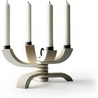 Design House Stockholm Nordic light kynttilänjalka, 4-haarainen valkoinen