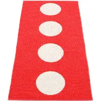 Pappelina , Vera matto 70x150 cm red / vanilla