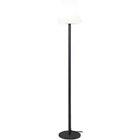 Star Trading Kreta lattiavalaisin ulkokäyttöön IP65 E27 150cm musta/valkoinen