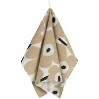 Marimekko - Pieni Unikko Keittiöpyyhe 47x70 cm 2 kpl Valkoinen/Beige/Tummansininen