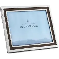 Georg Jensen Manhattan kehys, iso, ruostumaton teräs - nahka