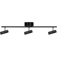 Globen Lighting Hubble 3 Long -plafondi Musta-messinki