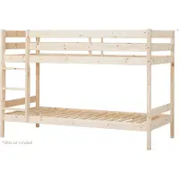 Hoppekids ECO Comfort kerrossänky 90x200cm - luonnollinen puu Natural Wood