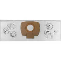 Makita P-72899, Pölypussi, Tynnyri-imuri, Ruskea, 10 L, VC2010L, VC2012L, vc2512l, VC2511, VC3011L, 446L, 5 kpl