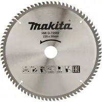 Makita teräslevy alumiinille 235x30 mm, 80 hammasta