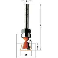 Cmt Lohenpyrstöjyrsin ; S=6 mm; D=12,7 mm; laakereilla
