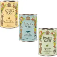 Rosie's Farm 24 x 400g sekoitus II (3 makua) Rosies Farm koiranruoka