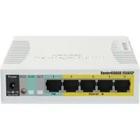 Mikrotik CSS106-1G-4P-1S verkkokytkin Gigabit Ethernet (10/100/1000) Power over Ethernet -tuki Valkoinen (CSS106-1G-4P-1S)